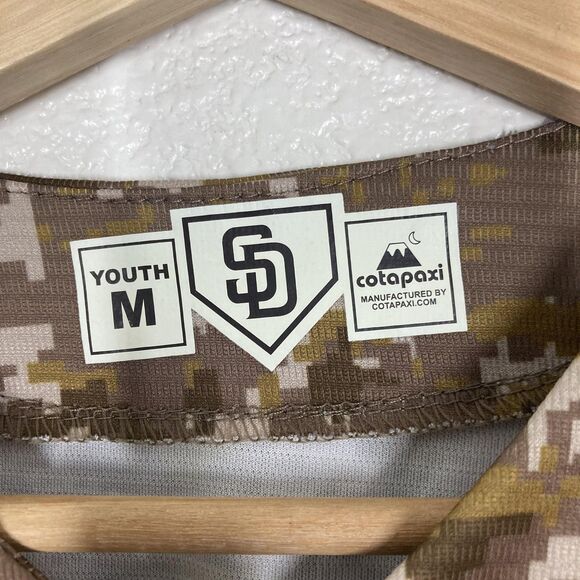 San Diego Padres Jersey Youth Medium Digital Camo Brown MLB Baseball Cotopaxi - Picture 10 of 14